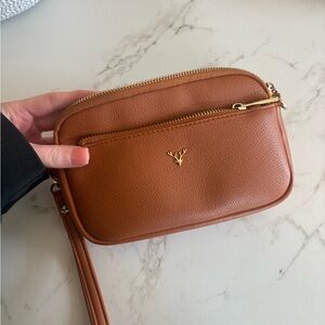 Brown Leather Crossbody Bag